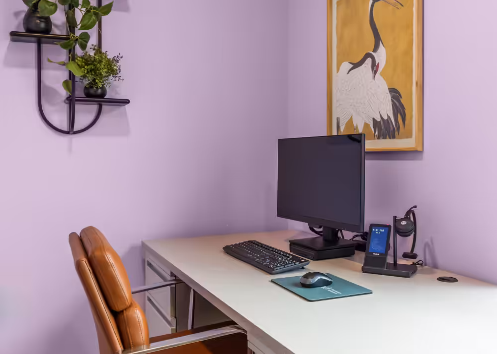 Private clinical office used for one-on-one sessions